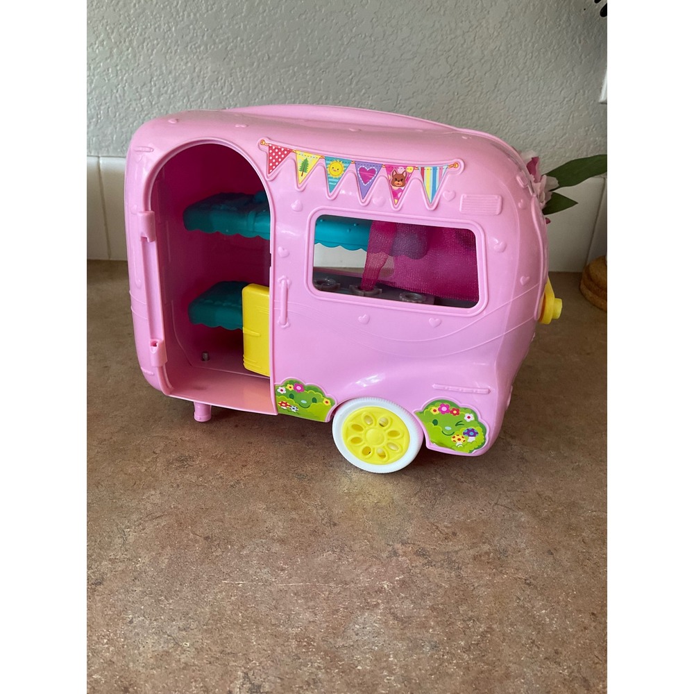 Barbie Club Chelsea Camper Pink RV Playset with Bunk Beds and Kitchenette